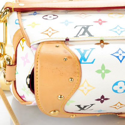 Louis Vuitton Monogram Multicolor Beverly MM White 8 of 10