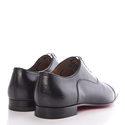 Christian Louboutin Calfskin Mens Greggo Flat Oxfords 41.5 Black 4 of 15