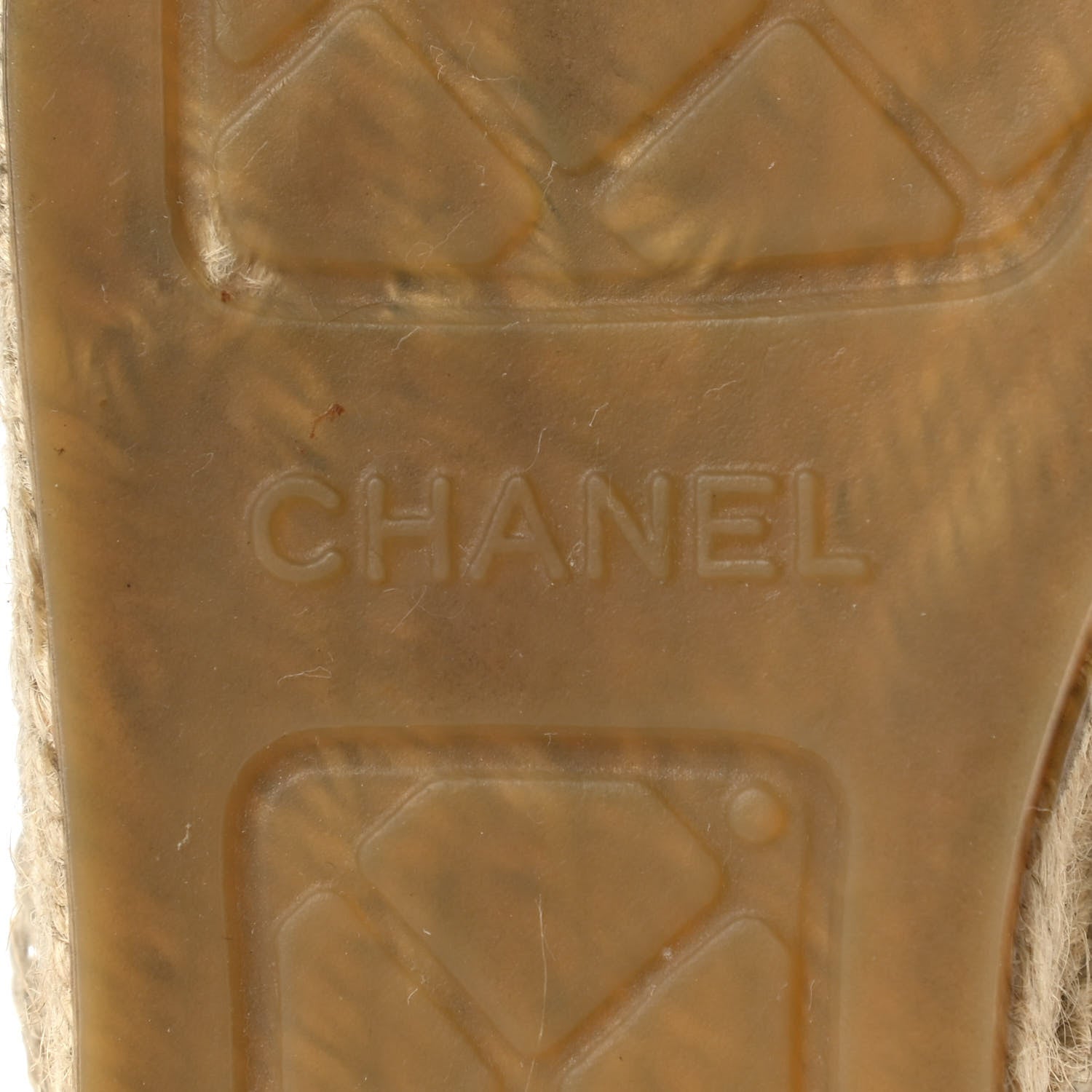 Chanel Iridescent Goatskin CC Espadrille Mules 40 Ivory Black 7 of 9