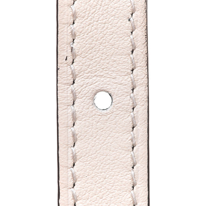 Hermes Swift Epsom Lacquered Metal 13mm Au Carre Double H Belt 70 White Black 7 of 8
