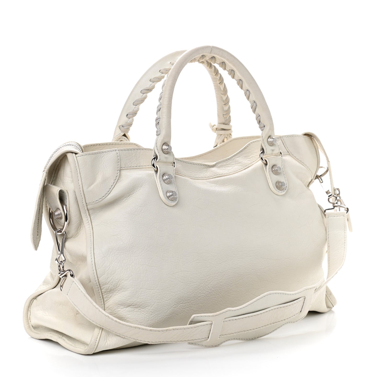 Agneau Giant 12 Silver Hardware City Ivory
