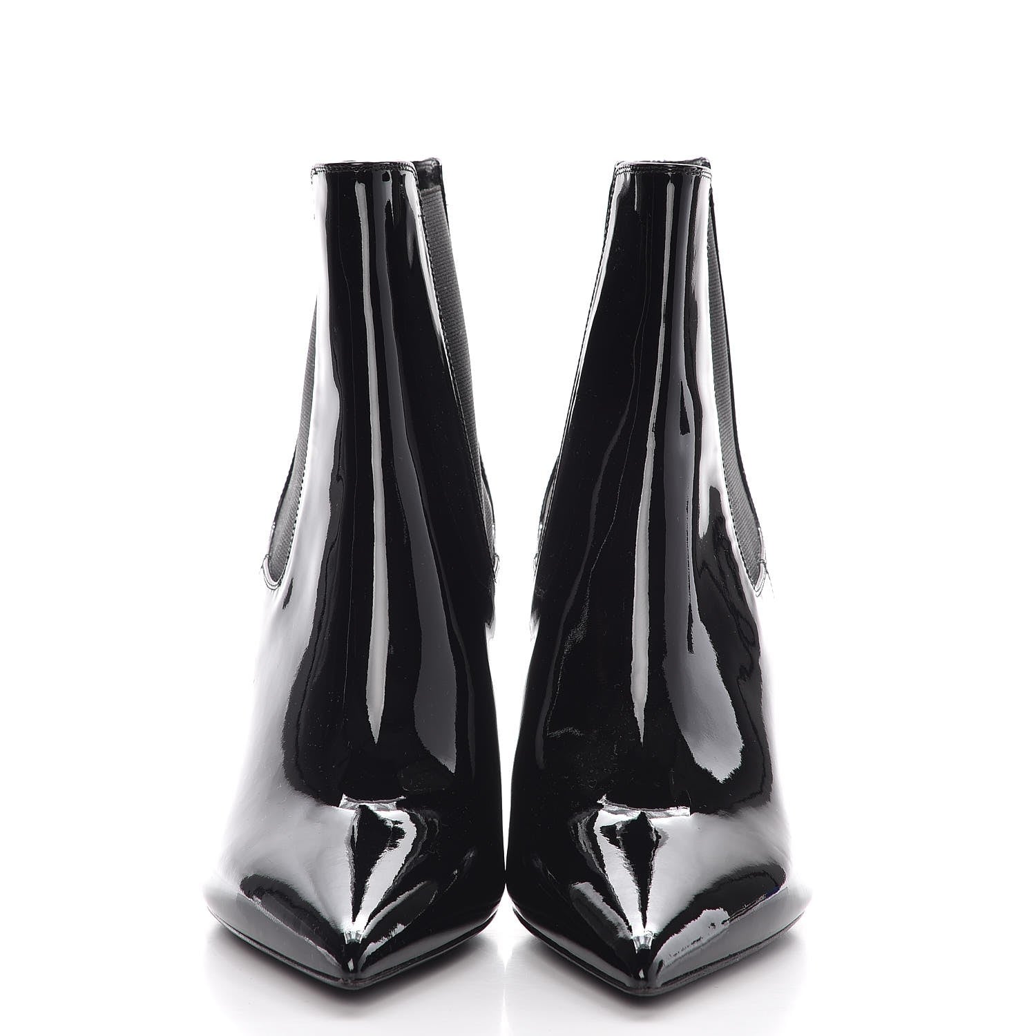 Saint Laurent Patent Opyum Booties 38 Black 2 of 7
