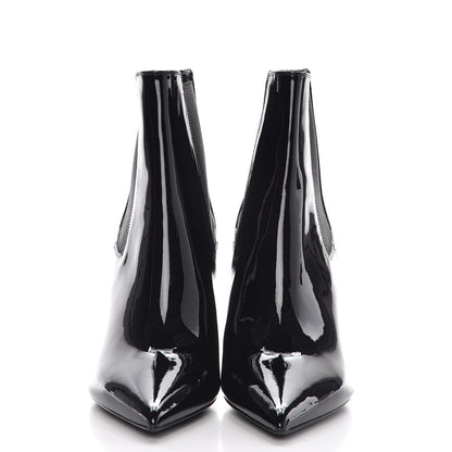 Saint Laurent Patent Opyum Booties 38 Black 2 of 7
