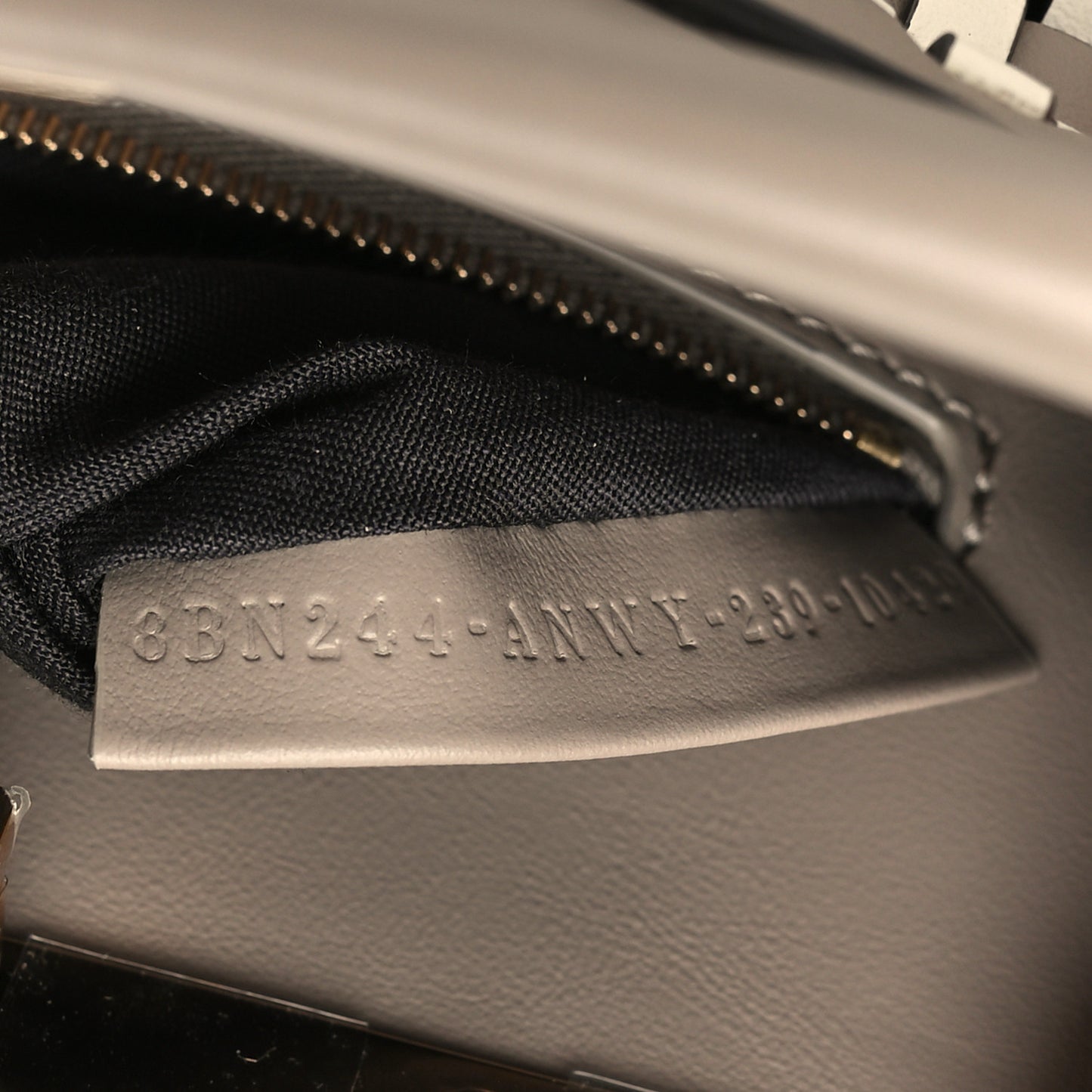 Calfskin Woven Mini Peekaboo Iconic Satchel Tortora White Ice