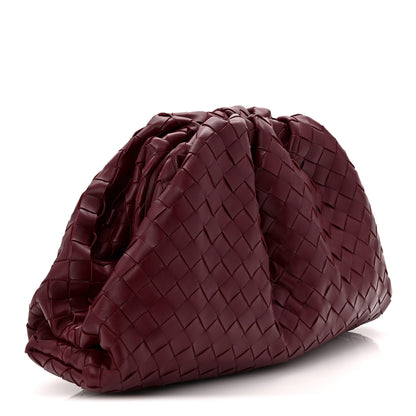 Bottega Veneta Nappa Maxi Intrecciato The Pouch Oversized Clutch Bordeaux 3 of 10