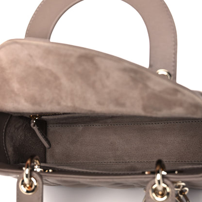 Christian Dior Lambskin Cannage Small My ABCDior Lady Dior Warm Taupe 5 of 11
