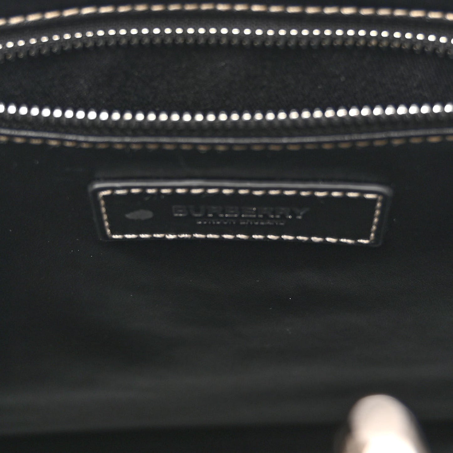 E-Canvas Denny Check Tote Navy Blue