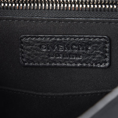 Givenchy Grained Calfskin Studded Small Shark Lock Satchel Black 6 of 7