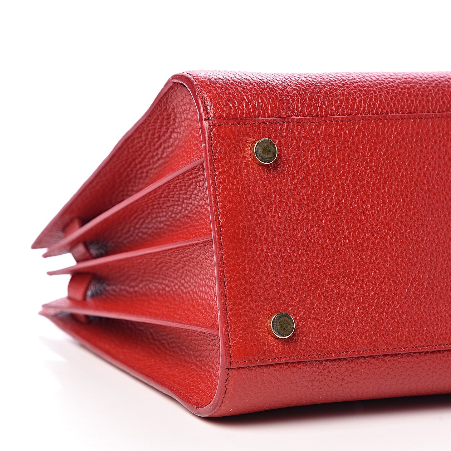 Grained Calfskin Small Sac De Jour Lipstick Red