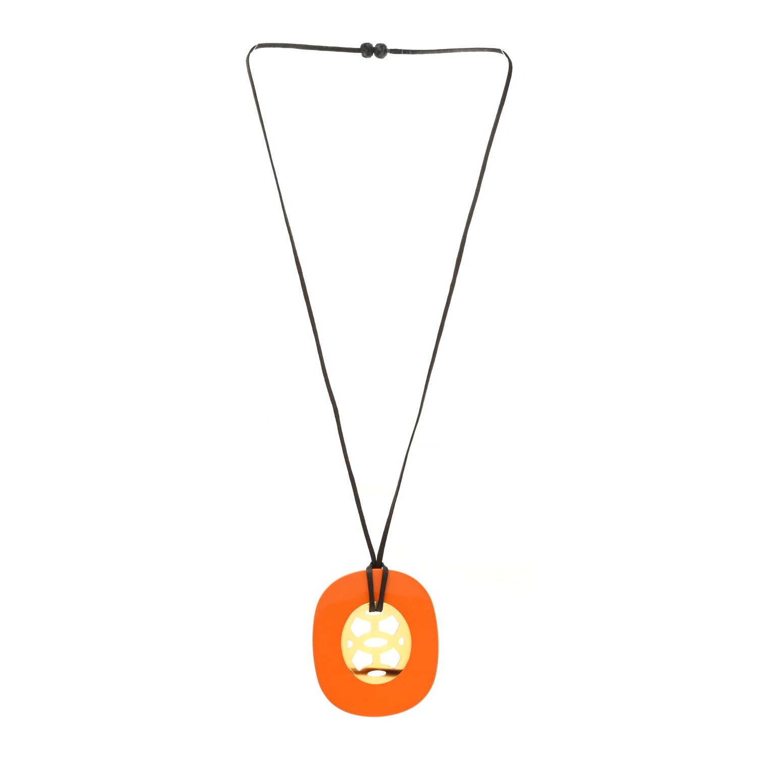 Hermes Buffalo Horn Lacquer Lift Necklace 3 of 6