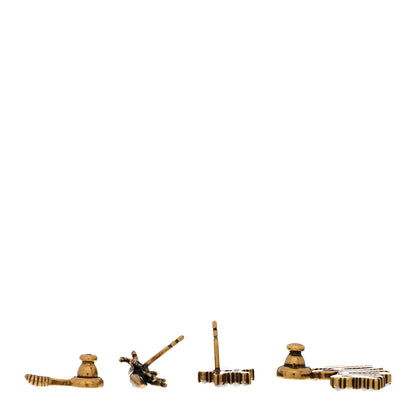 Christian Dior Metal Pearl J'adior Earrings Aged Gold 3 of 5