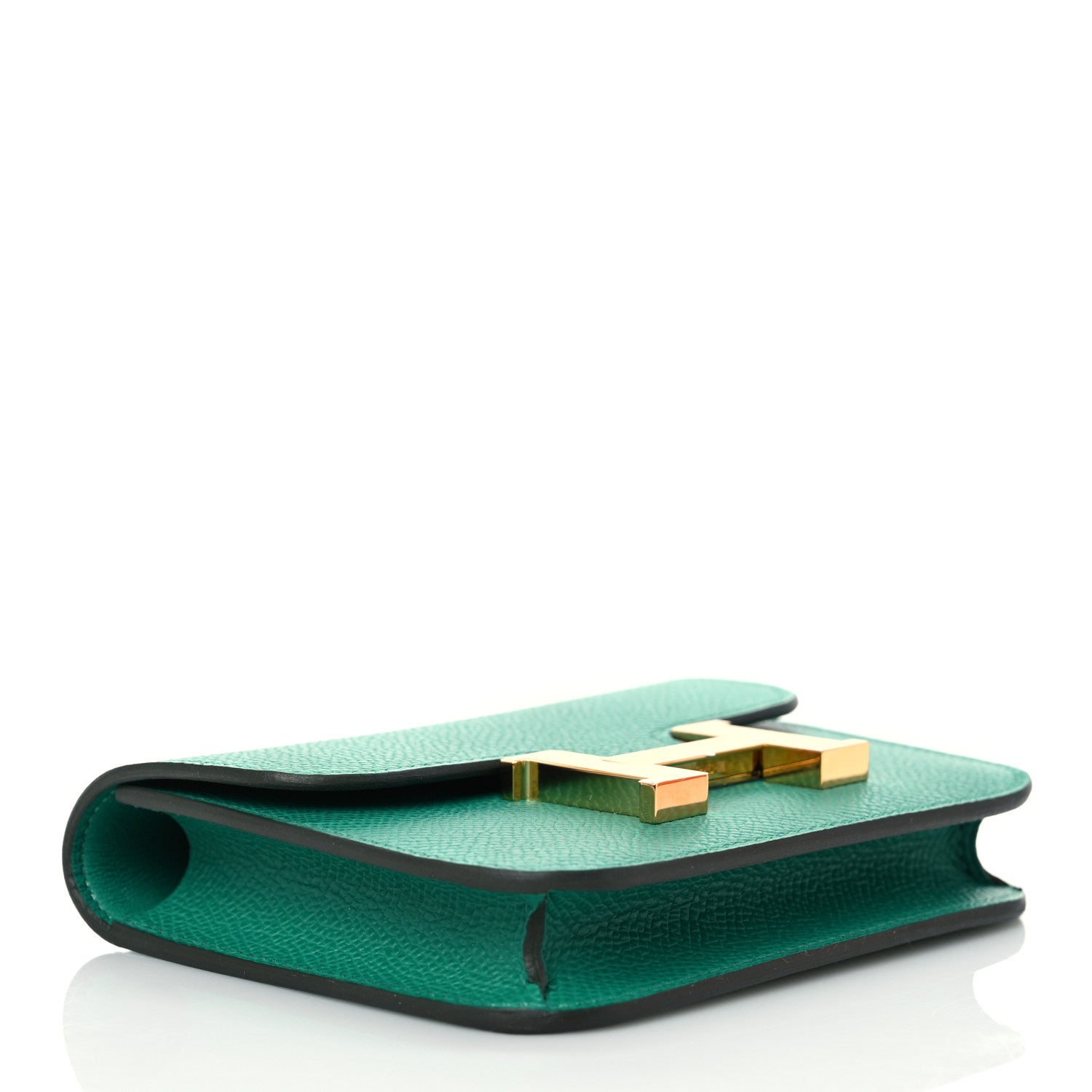 Hermes Epsom Constance Slim Wallet Vert Jade 5 of 9
