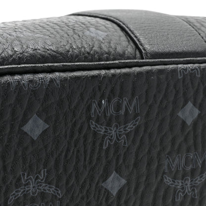 MCM Grained Calfskin Visetos Medium Liz Reversible Shopper Tote Black 19 of 20