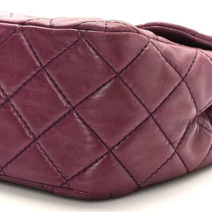 Chanel Lambskin Quilted Jumbo Single Flap Purple 9 of 9