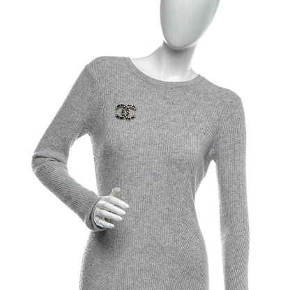 Chanel Lambskin Chain CC Brooch Black Gold 2 of 5