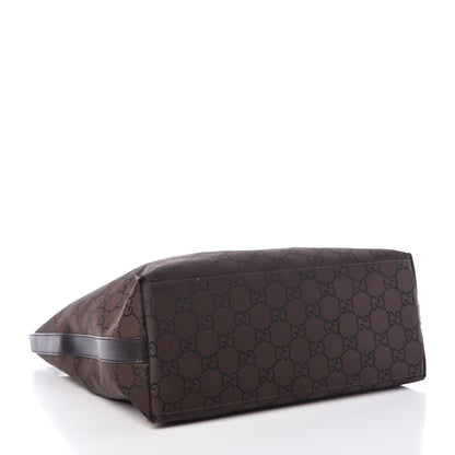 Gucci Nylon Monogram Hobo Dark Brown 3 of 14