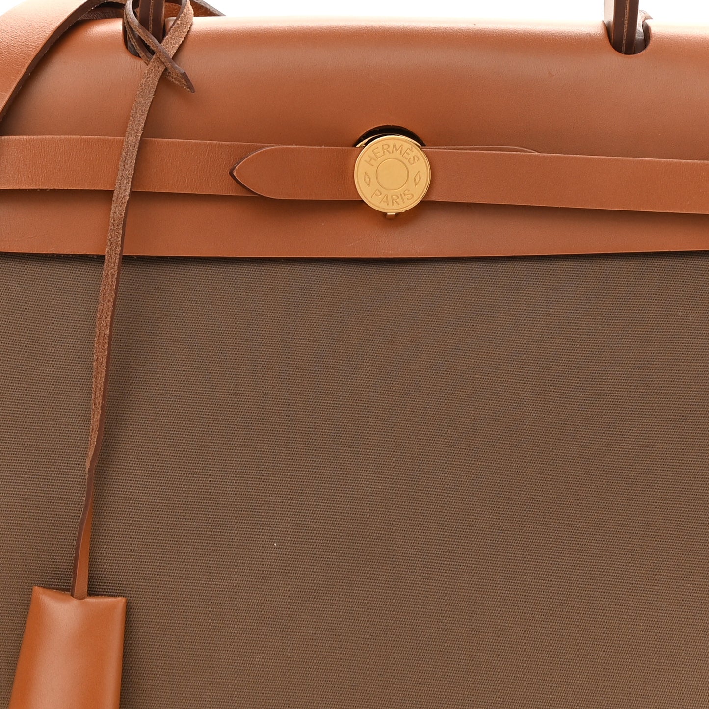 Vache Hunter Toile Herbag Zip 31 PM Etoupe Dune Fauve
