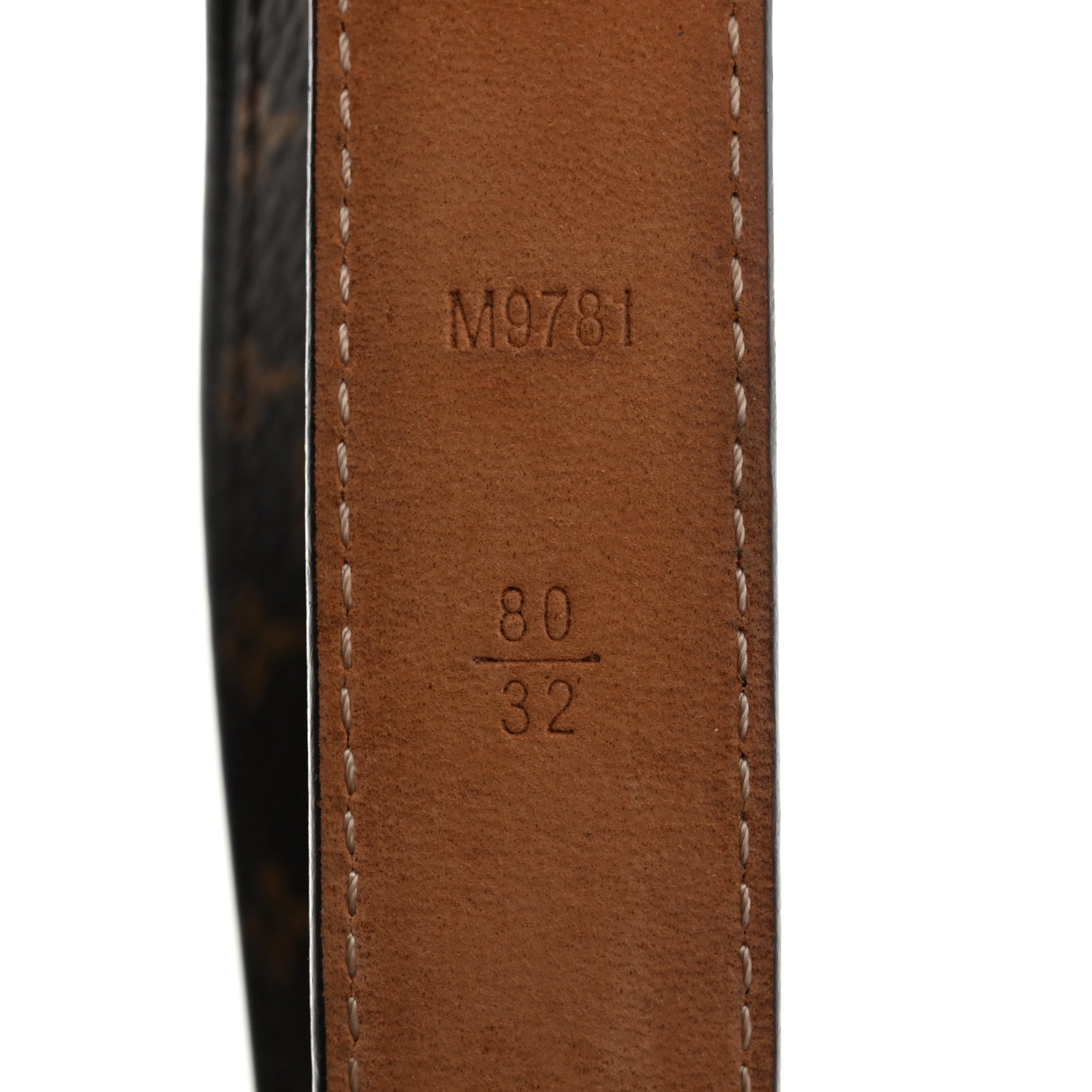Louis Vuitton Mini Monogram 25mm LV Initiales Belt 80 32 5 of 7