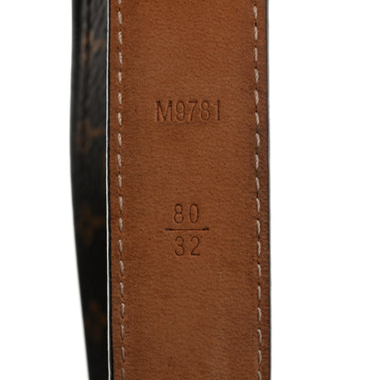 Louis Vuitton Mini Monogram 25mm LV Initiales Belt 80 32 5 of 7