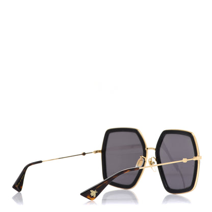 Gucci Acetate Oversize Square Frame GG0106S Sunglasses Black 4 of 7