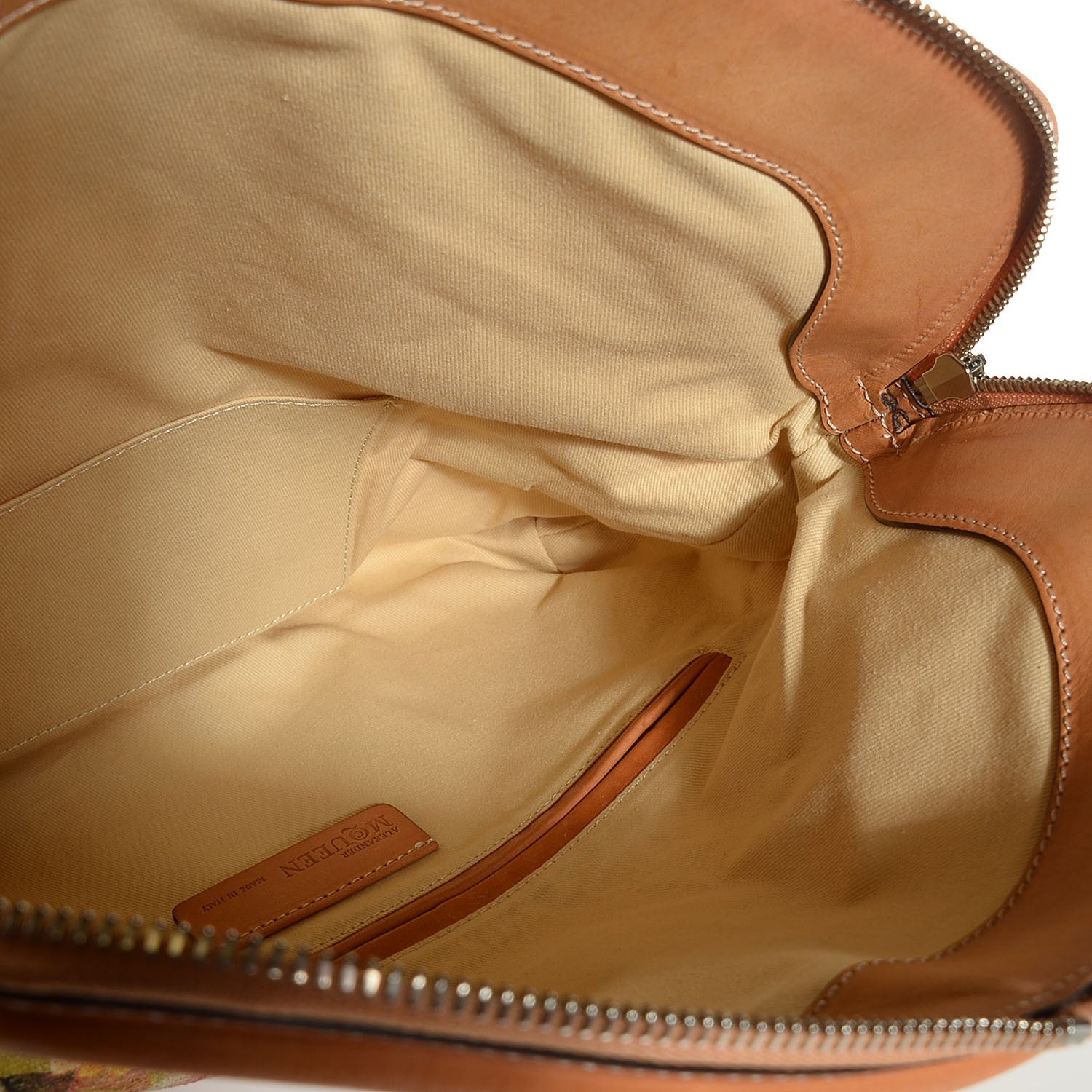 Alexander McQueen Printed Canvas Floral Patchwork Padlock Skull Clutch 5 of 7