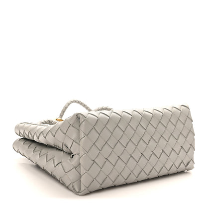 Bottega Veneta Nappa Intrecciato Small Andiamo Shoulder Bag Sterling 4 of 9