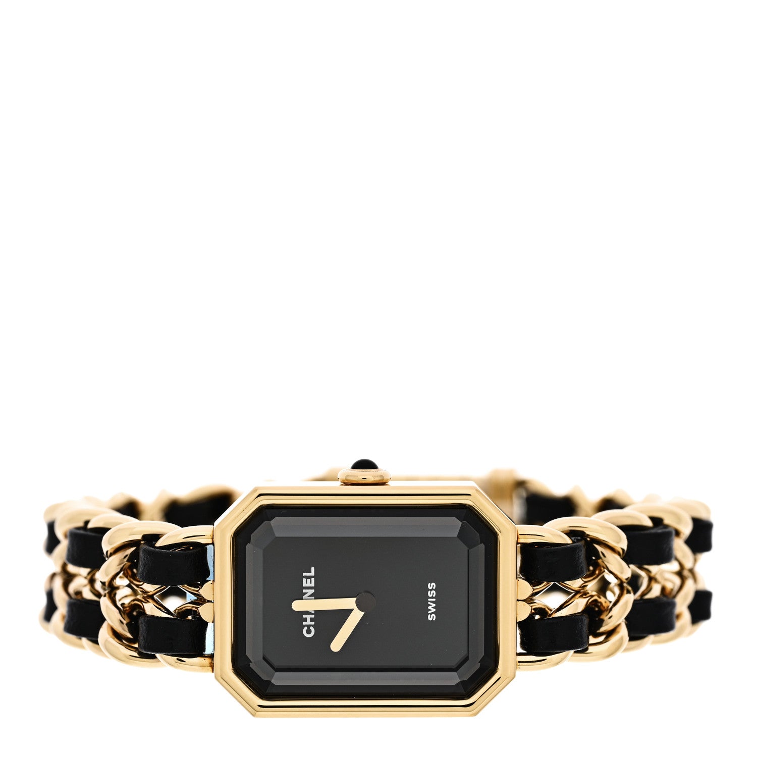Chanel Stainless Steel Lambskin 20mm Chain Premiere Quartz Watch Gold M 2 of 5