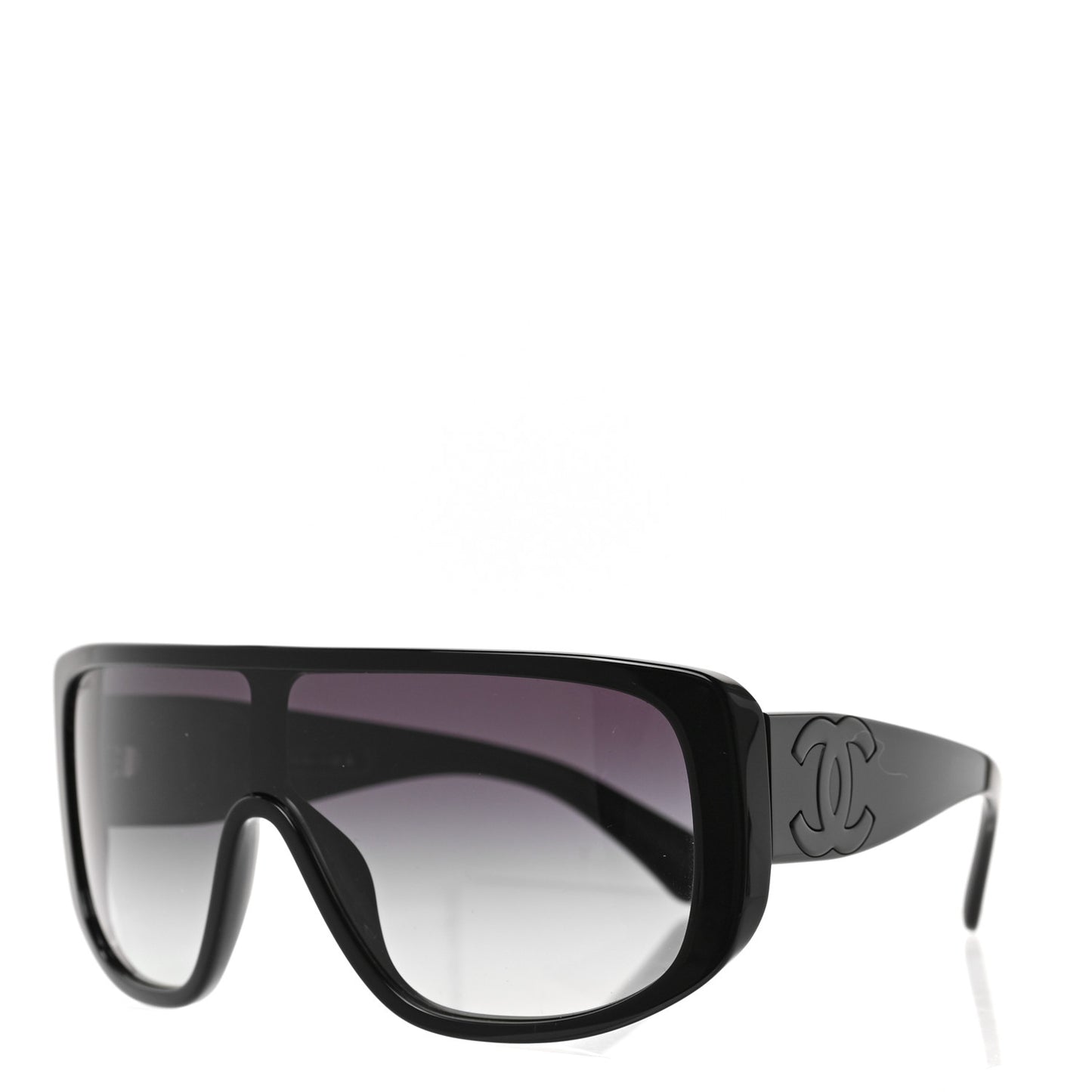 Acetate Shield Sunglasses 5495 Black