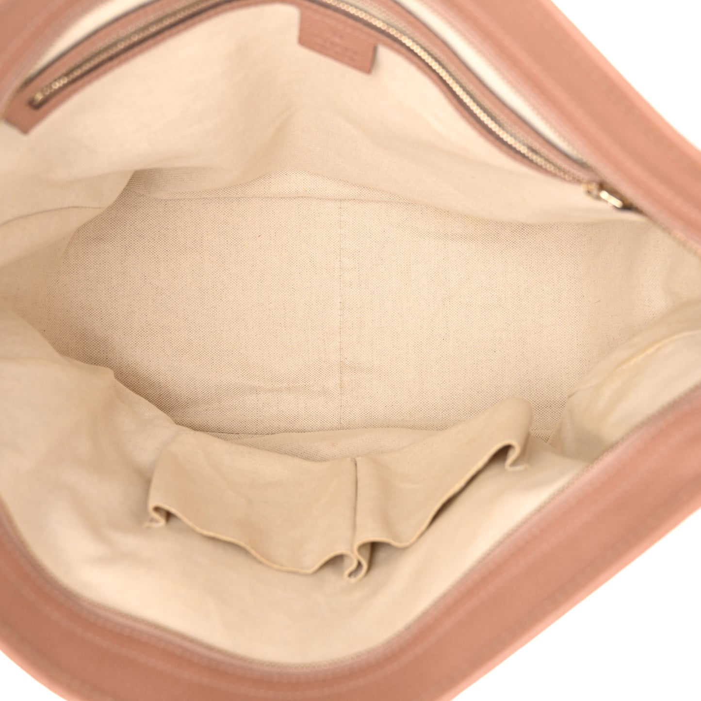 Monogram Medium Bree Zippered Tote Beige Dark Cipria