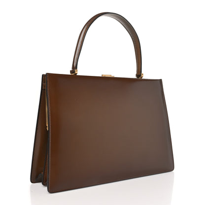 Celine Patina Box Calfskin Medium Clasp Bag Camel 3 of 12