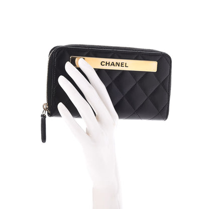 Chanel Lambskin Quilted Small Trendy CC Zip Around Wallet Black 2 of 9