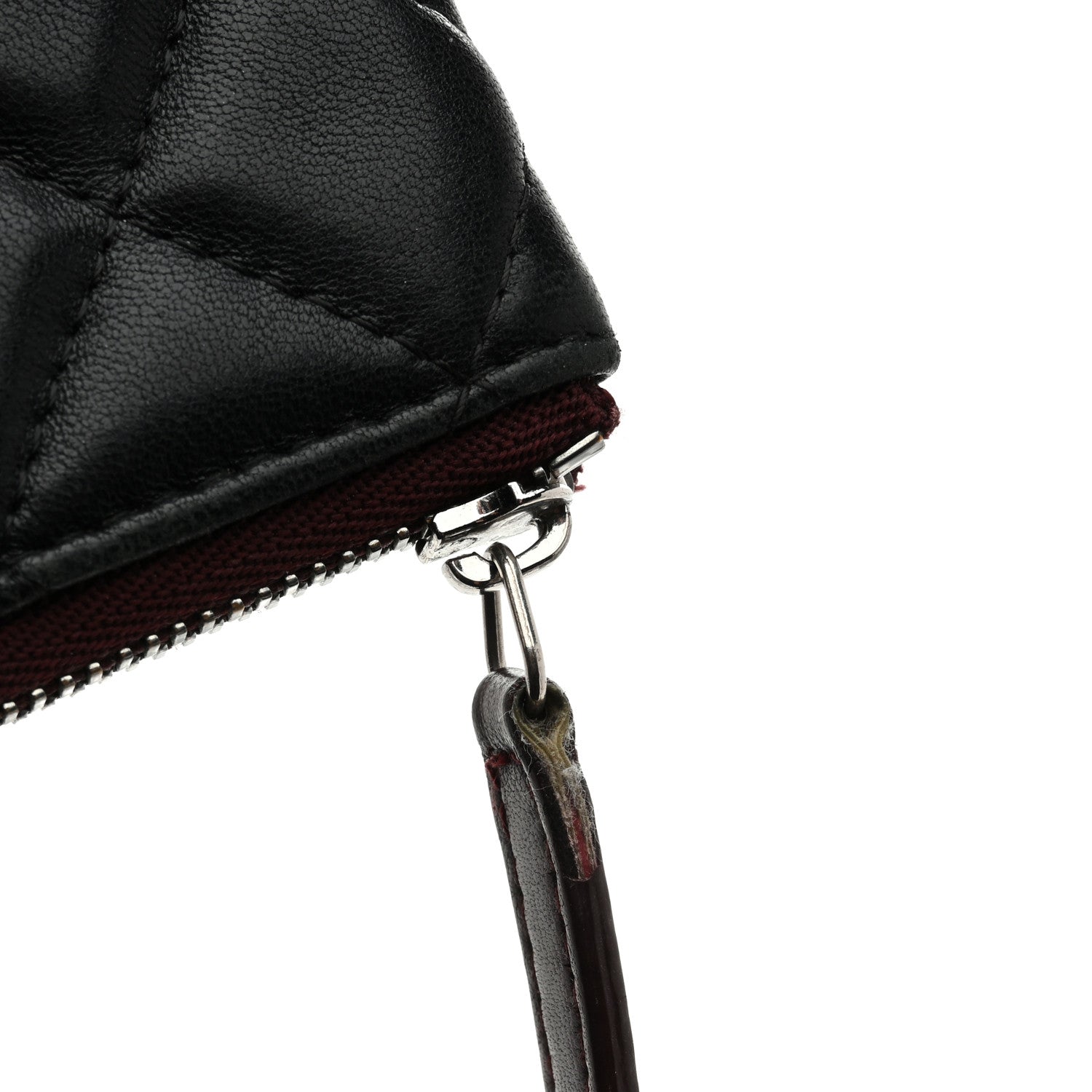 Chanel Lambskin Quilted Small Cosmetic Case Black 9 of 9