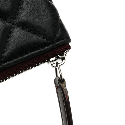 Chanel Lambskin Quilted Small Cosmetic Case Black 9 of 9