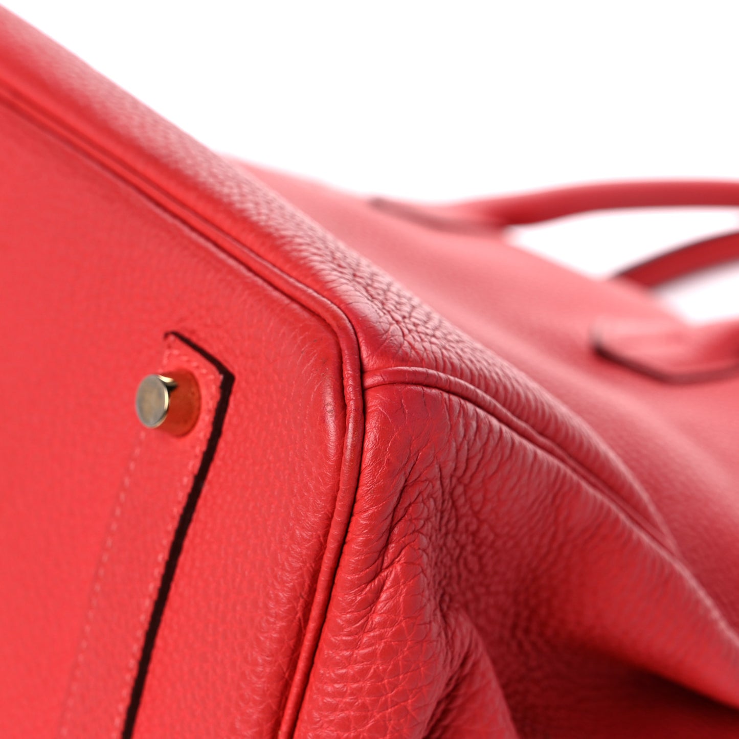 Togo Birkin 35 Rouge Pivoine