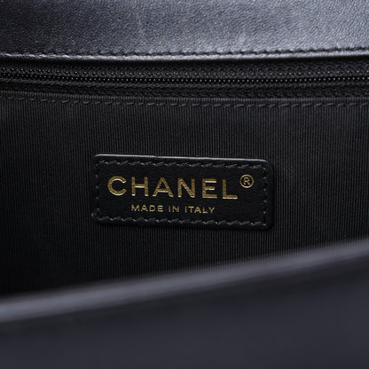 Chanel Calfskin Quilted Large Boy Flap Black 8 of 10