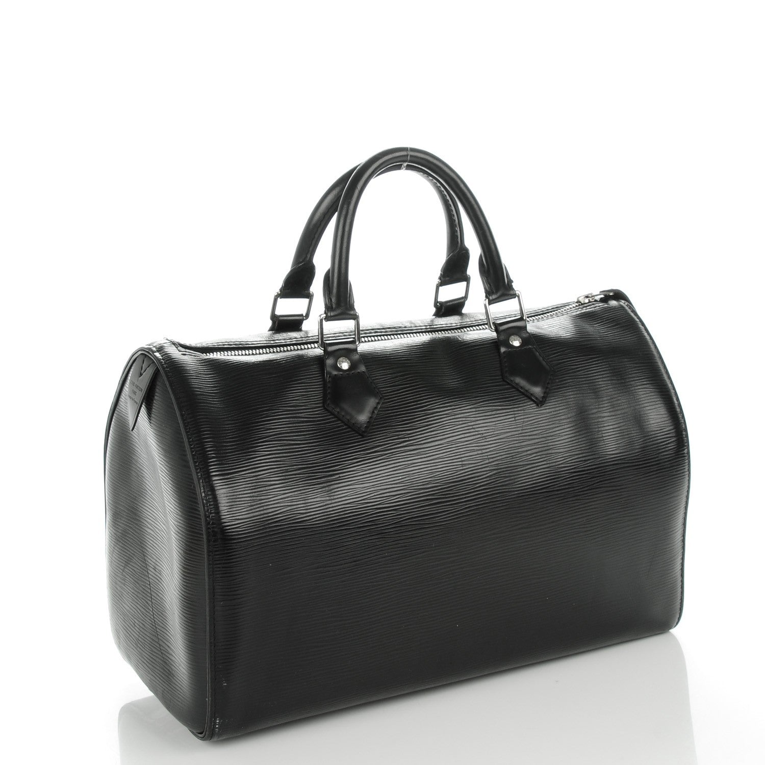 Louis Vuitton Epi Speedy 30 Black 3 of 7