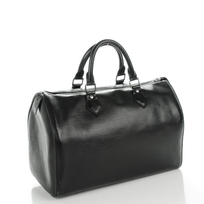Louis Vuitton Epi Speedy 30 Black 3 of 7