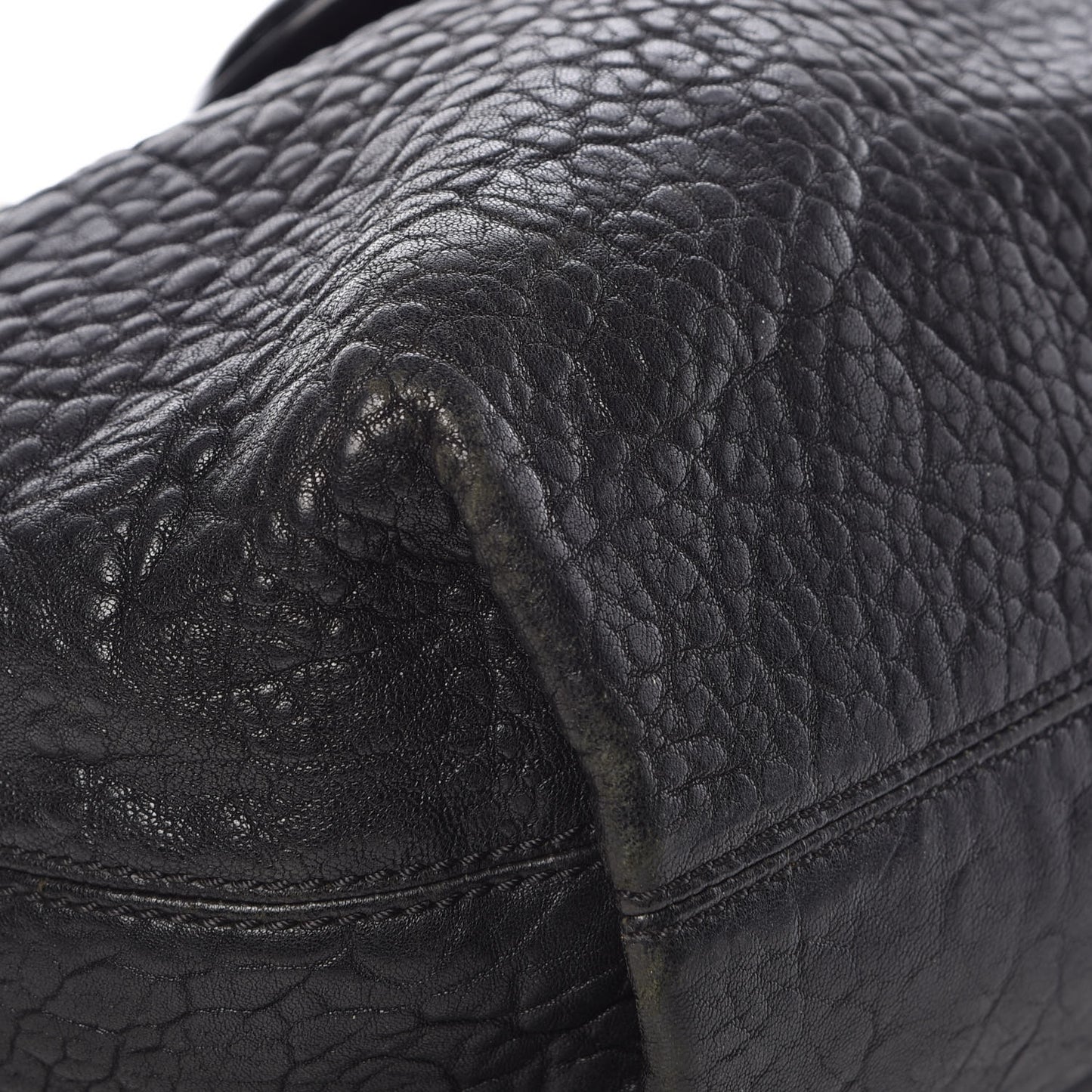 Nappa Patent B Buckle Hobo Black