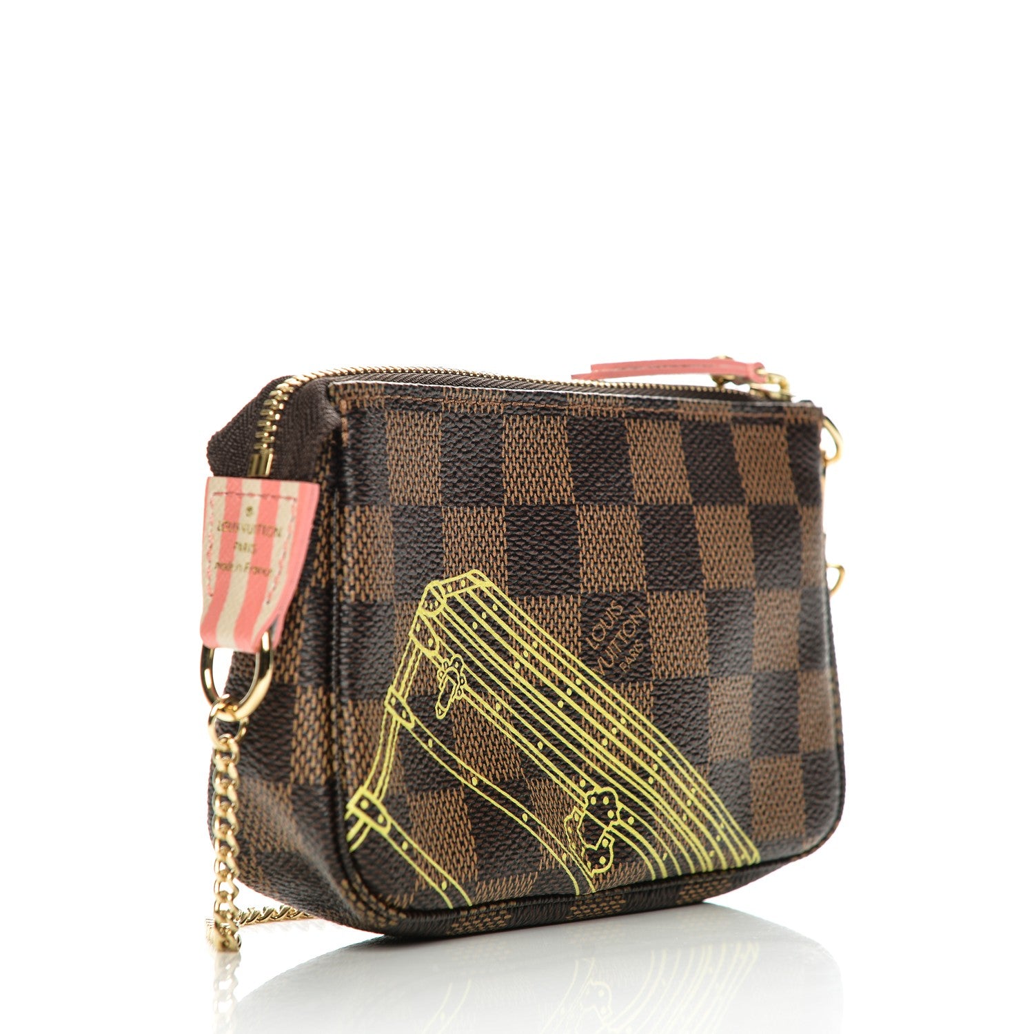 Louis Vuitton Damier Ebene 2014 Christmas Animation Mini Pochette Accessories 3 of 7