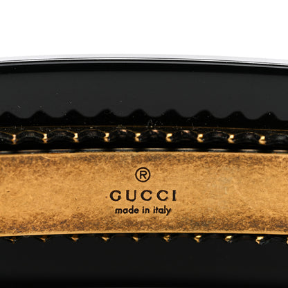 Gucci Resin Crystal Single Hair Barrette Black 3 of 3