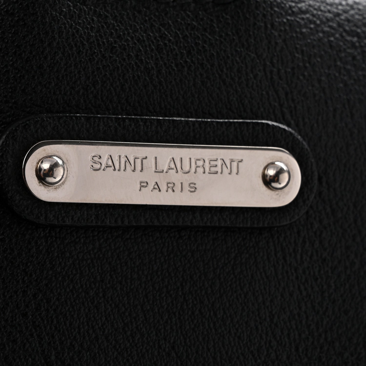 Saint Laurent Calfskin Bold Shopping Tote Black 13 of 15