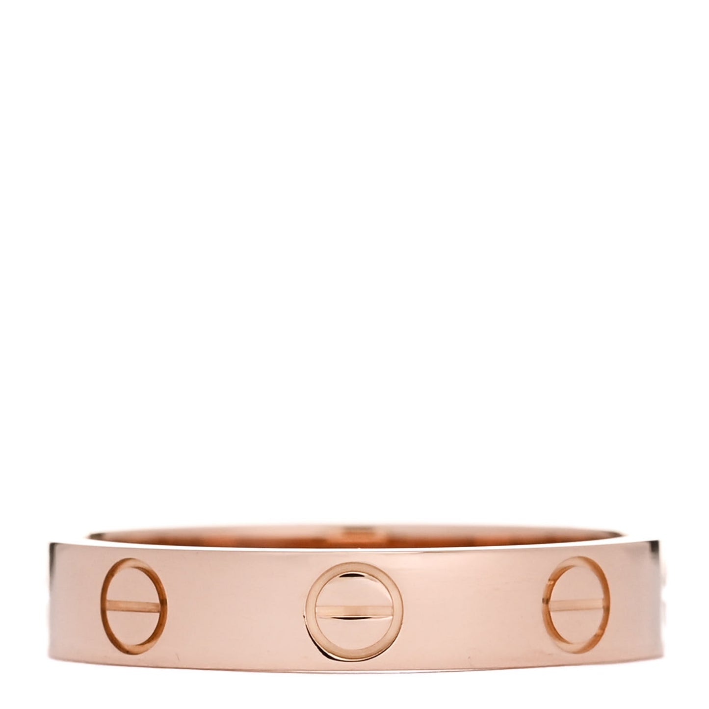 18K Pink Gold 3.5mm LOVE Wedding Band Ring 52 6
