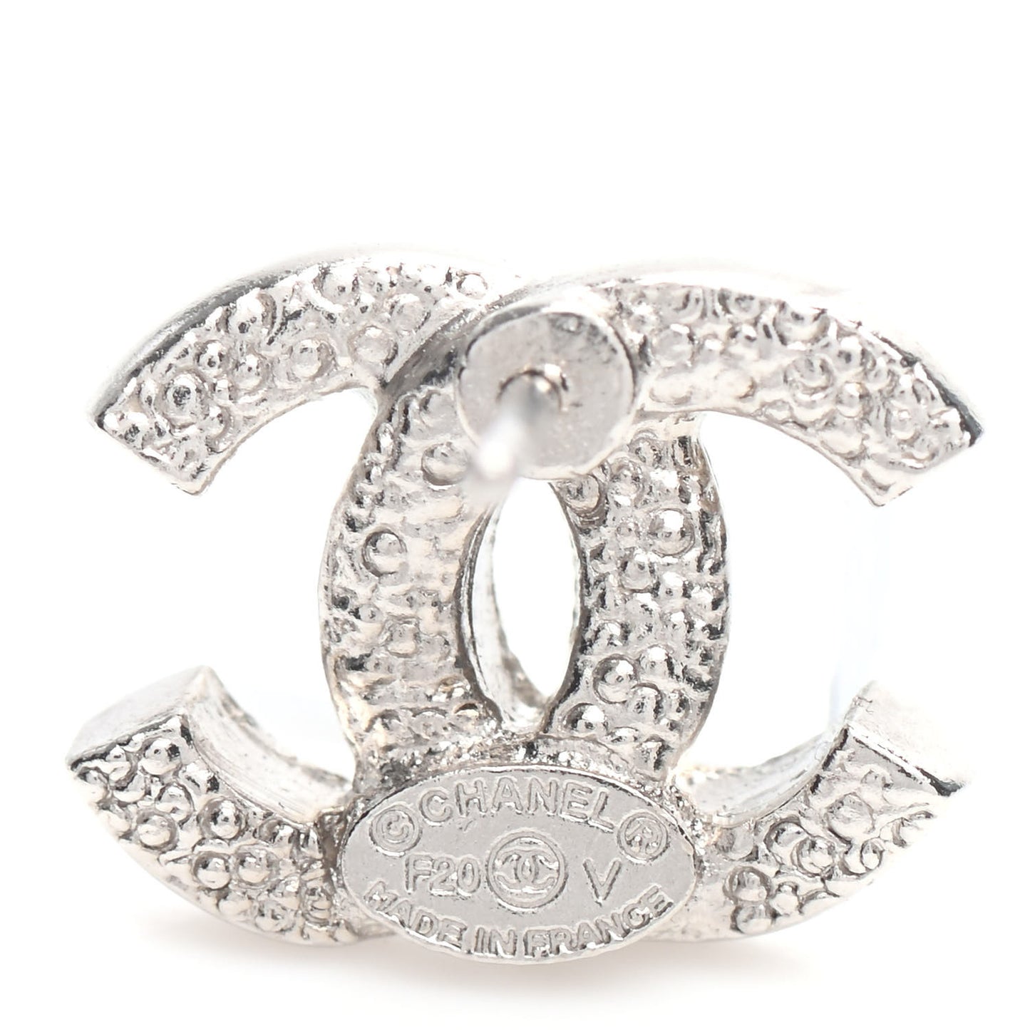 Crystal Timeless CC Earrings Silver