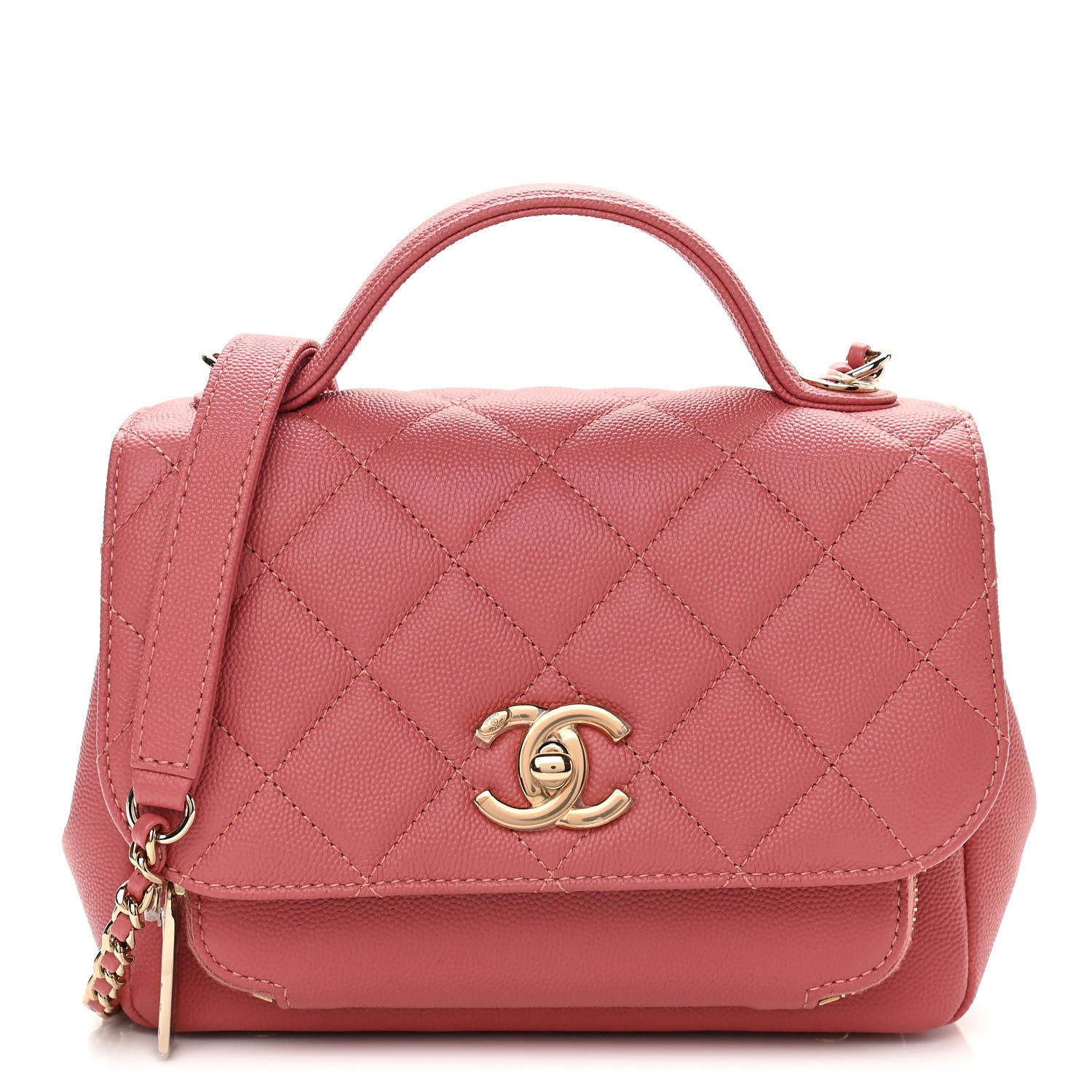 Chanel Caviar Quilted Small Business Affinity Flap Pink 1 of 11