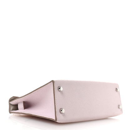 Hermes Epsom Horseshoe Mini Kelly Sellier 20 Mauve Pale Gris Perle 4 of 10