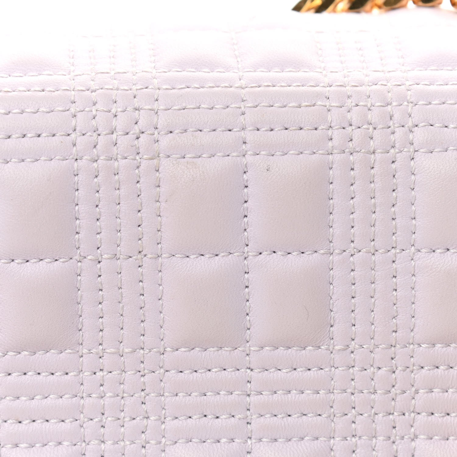 Burberry Lambskin Quilted Small Lola Bag Pale Thistle Soft Fawn 10 of 10