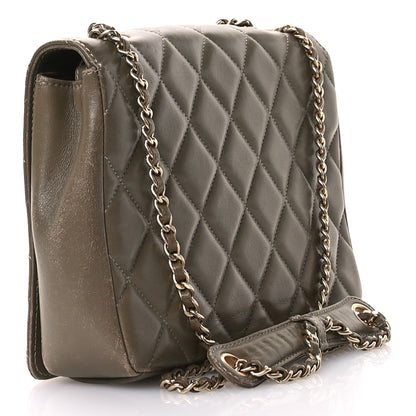 Chanel Lambskin Quilted Small Diamond CC Flap Khaki 3 of 13