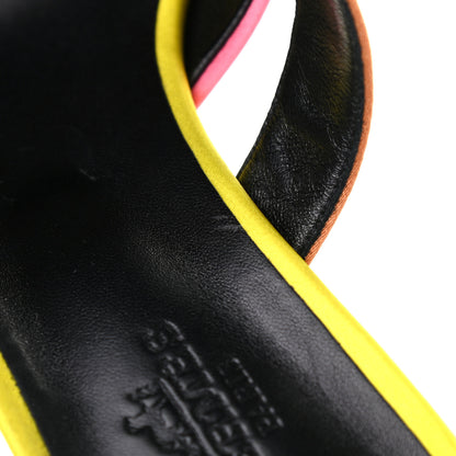 Hermes Satin Blink Mules 37 Multicolor 6 of 9