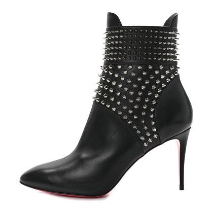Christian Louboutin Calfskin Hongroise 85 Ankle Boots 40.5 Black 1 of 8