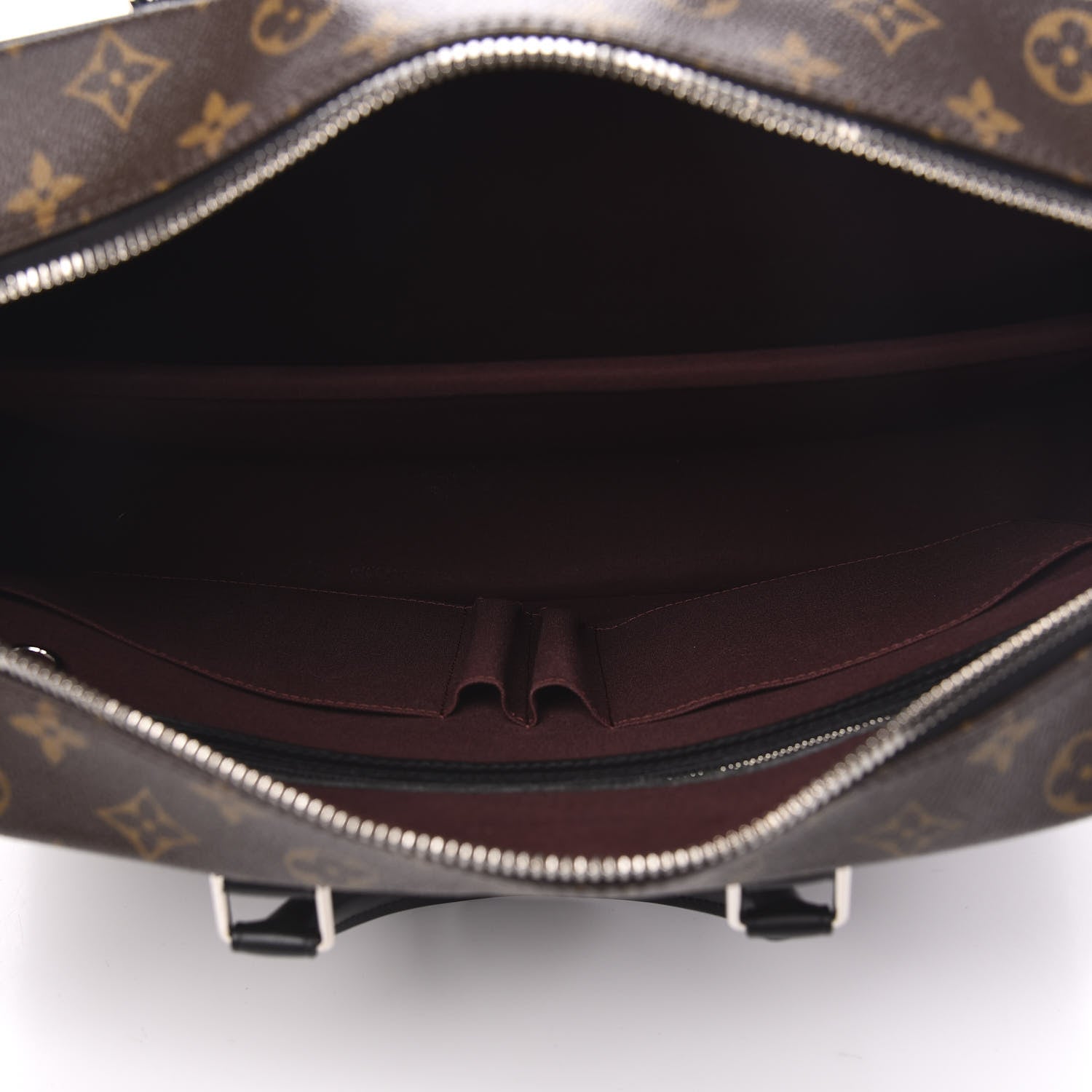 Louis Vuitton Monogram Macassar Porte Documents Voyage Soft Briefcase 4 of 8